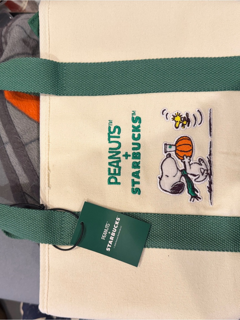 Peanuts x Starbucks tote